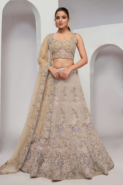 Gold Soft Net Lehenga Choli NCLC10310101