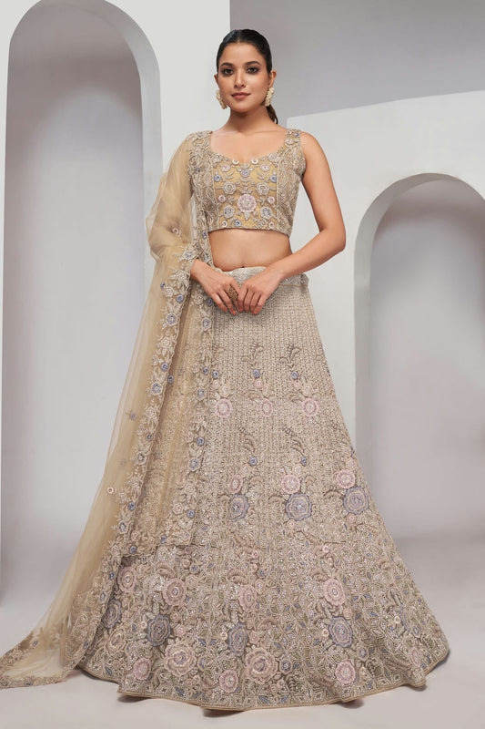 Gold Soft Net Lehenga Choli NCLC10310101