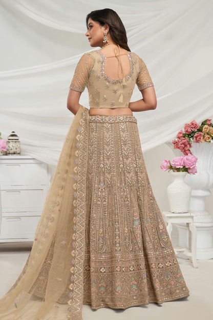 Gold Soft Net Lehenga Choli NCLC10310110