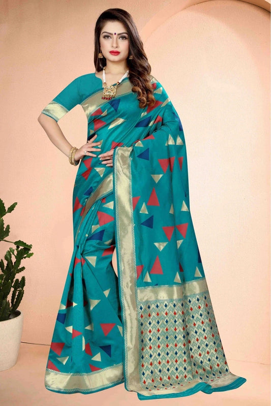 Green Banarasi Art Silk Traditional Saree NCSD11210779