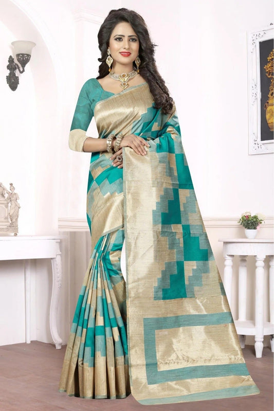Green Banarasi Art Silk Woven Saree NCSD11210565