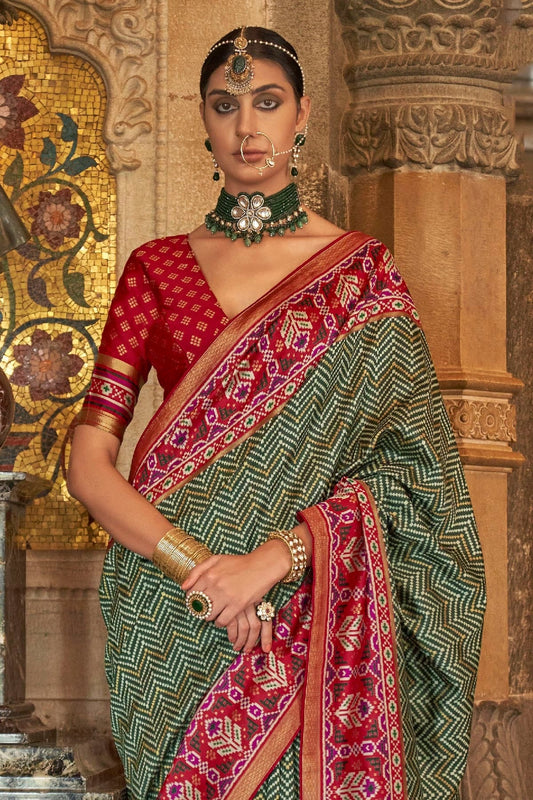 Green Banarasi Silk Saree NCSD11112477