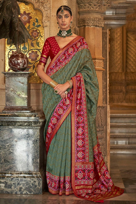 Green Banarasi Silk Saree NCSD11112477
