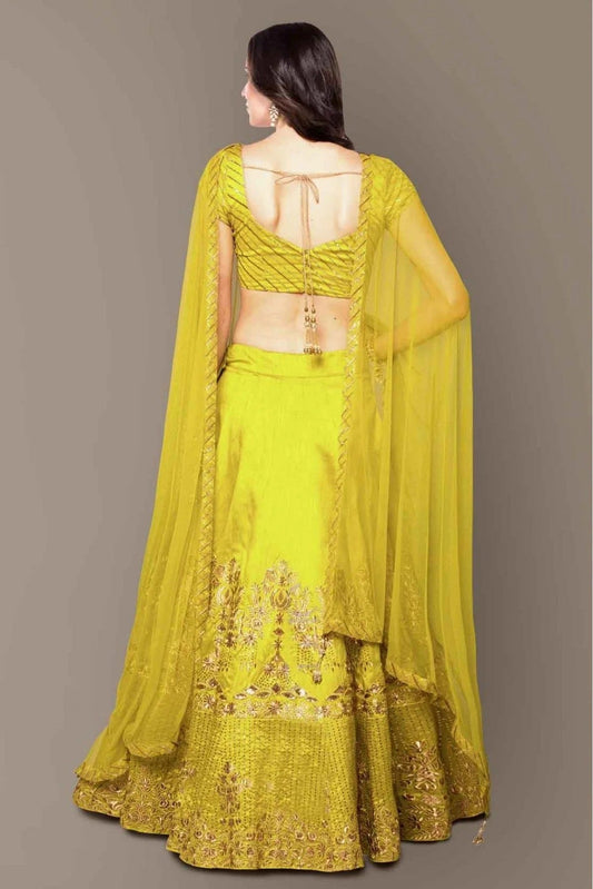 Green Banglory Silk Lehenga Choli NCLC10110278