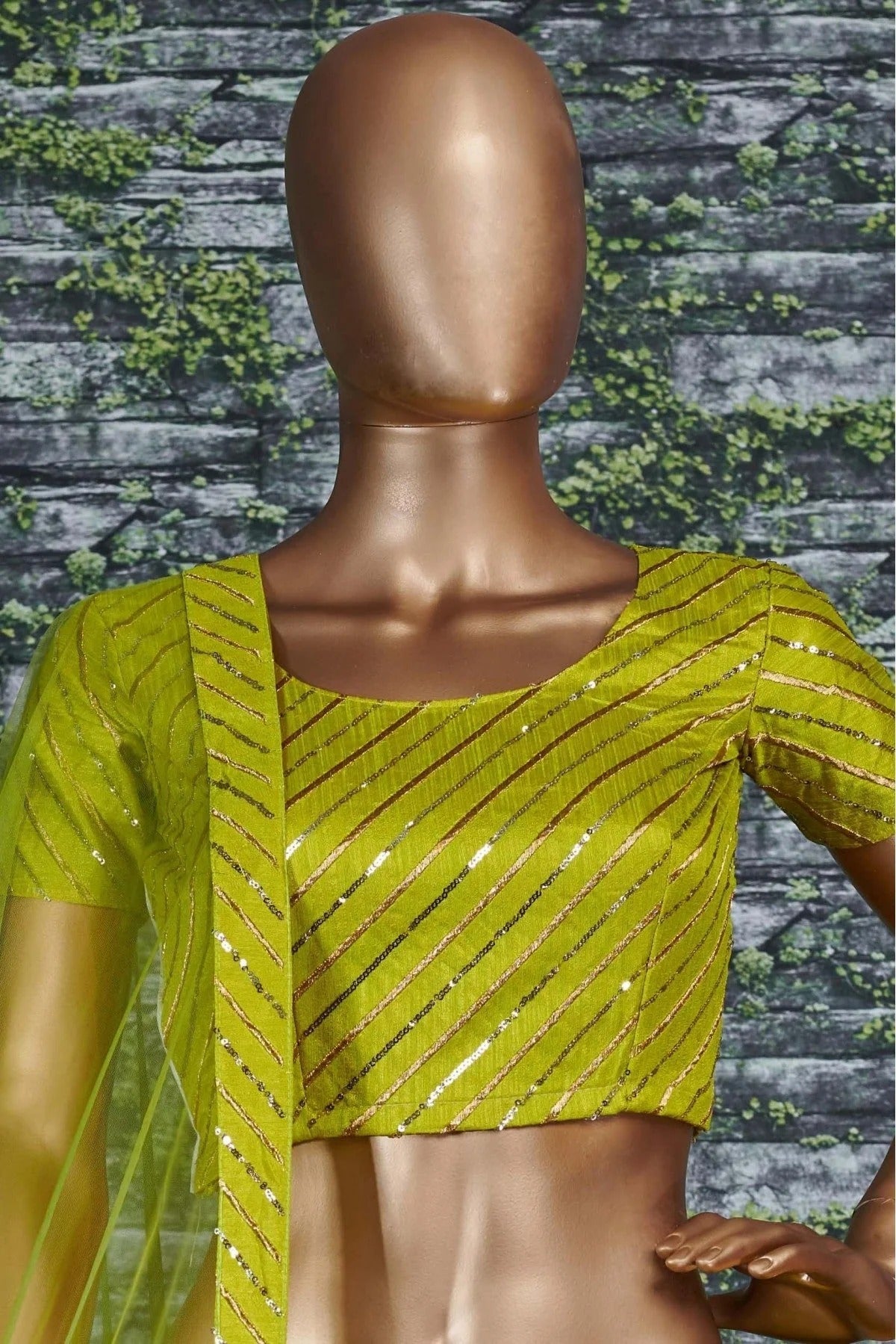 Green Banglory Silk Lehenga Choli NCLC10110278