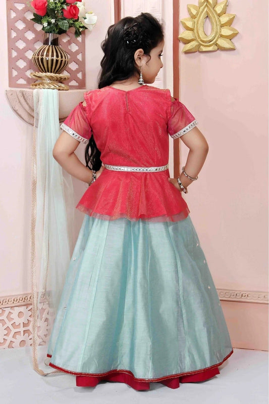 Green Chanderi Silk Party Wear Lehenga Choli NCGW10710762