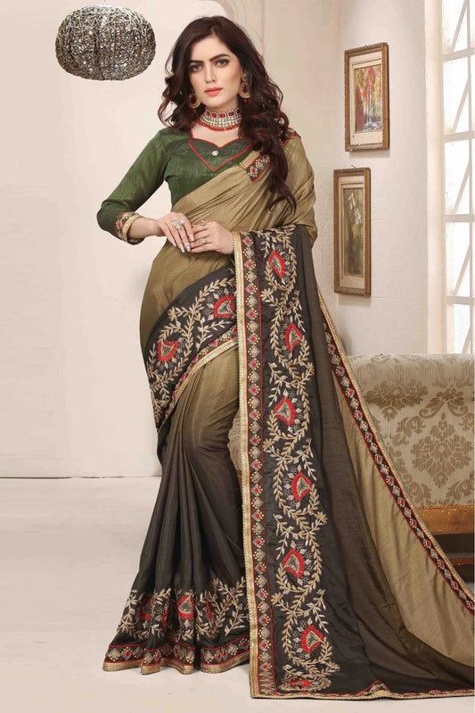 Green Dola Silk Designer Saree NCSD11210623