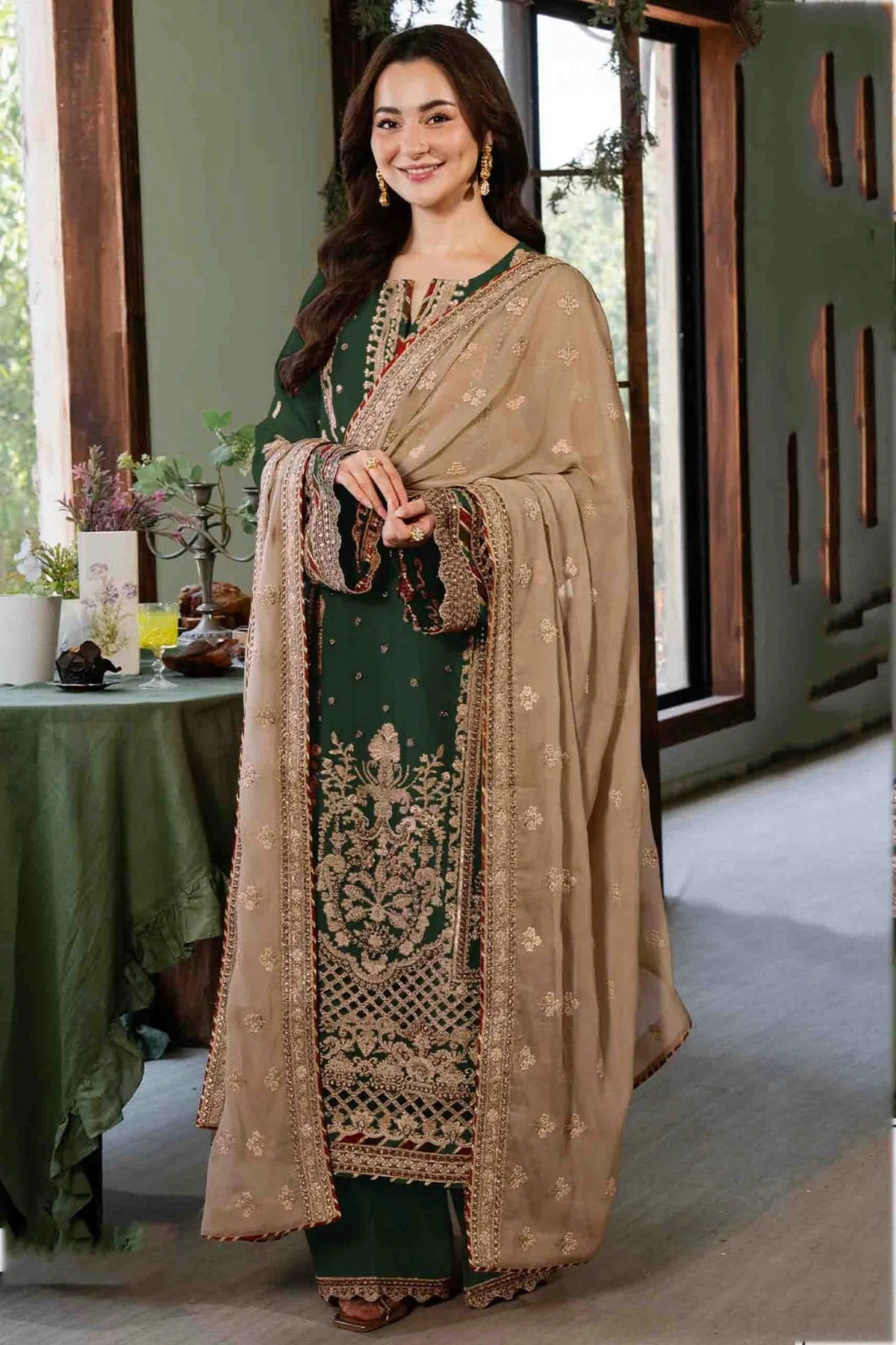Green Faux Georgette Pakistani Suit NCSM11410118