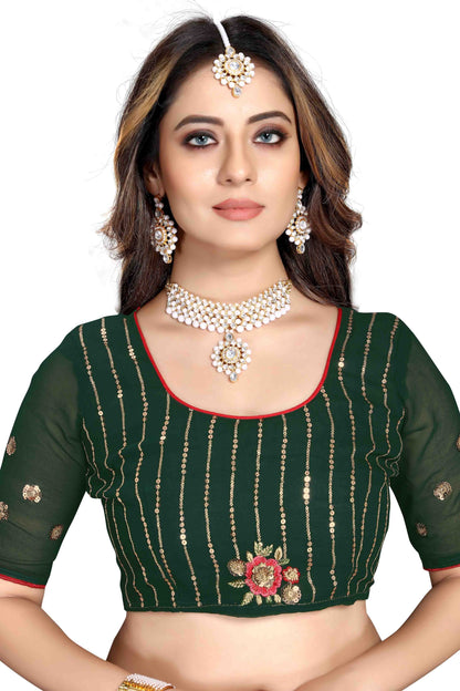 Green Georgette Designer Saree NCSD10910754