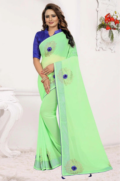 Green Georgette Traditional Saree NCSD11210667