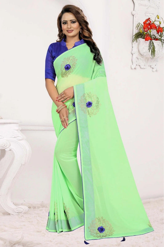 Green Georgette Traditional Saree NCSD11210667