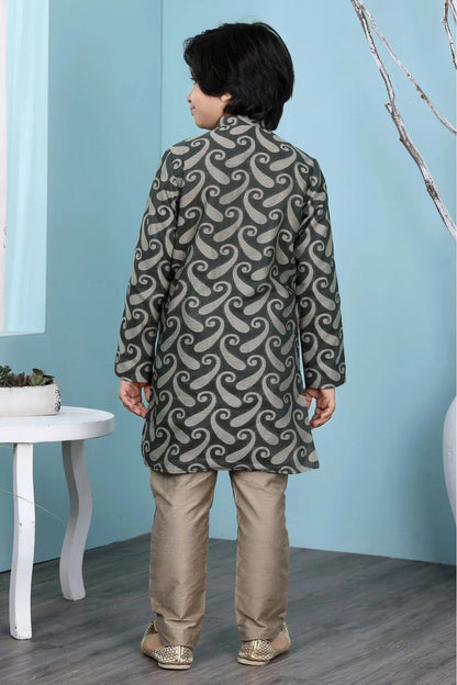 Green Handloom Silk Kurta Pajama NCBW10710692