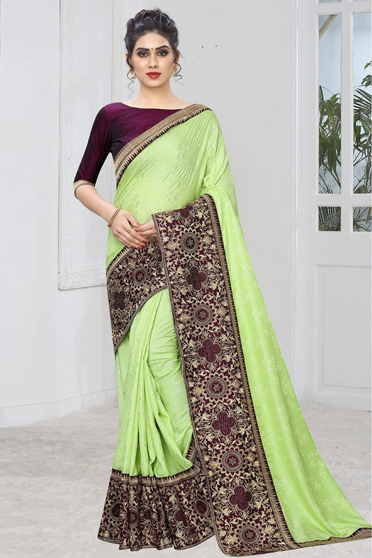 Green Jacquard Silk Designer Saree NCSD11210649