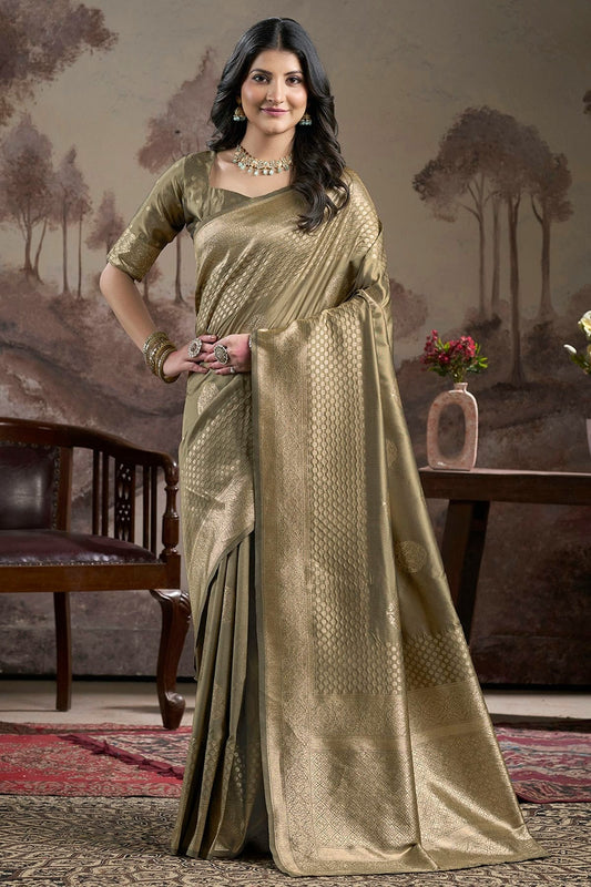 Green Lichi Silk Traditional Saree NCSD11111454