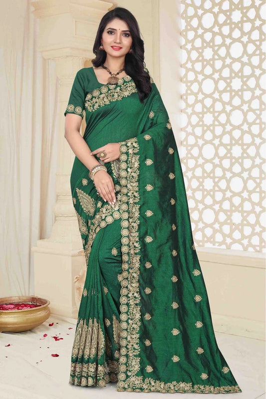 Green Mayo Silk Designer Saree NCSD11210640