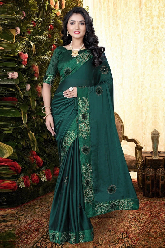 Green Rangoli Silk Designer Saree NCSD11210703
