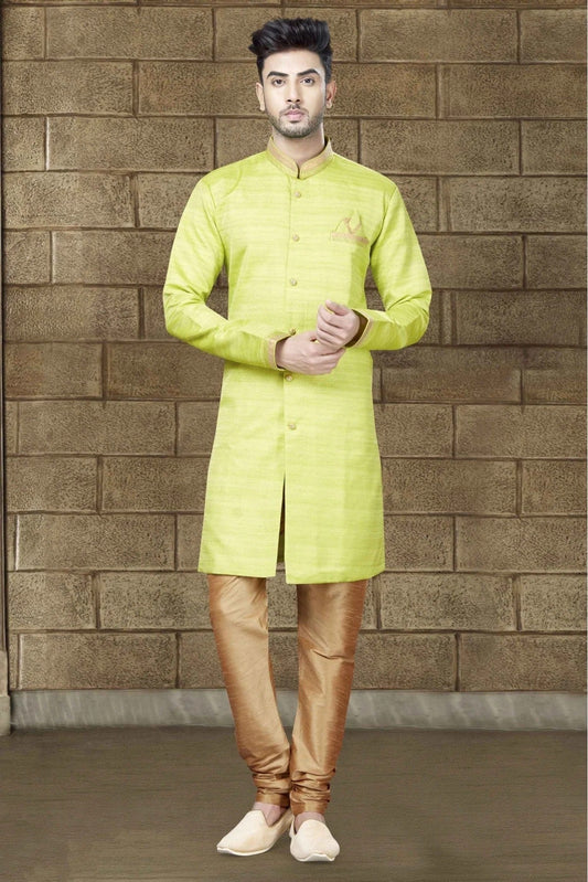 Green Silk Indo Western NCSH10410320