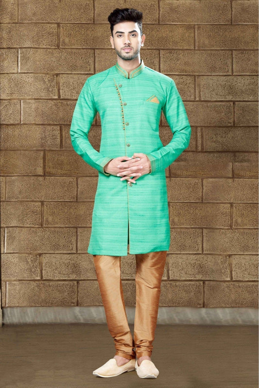 Green Silk Indo Western NCSH10410321