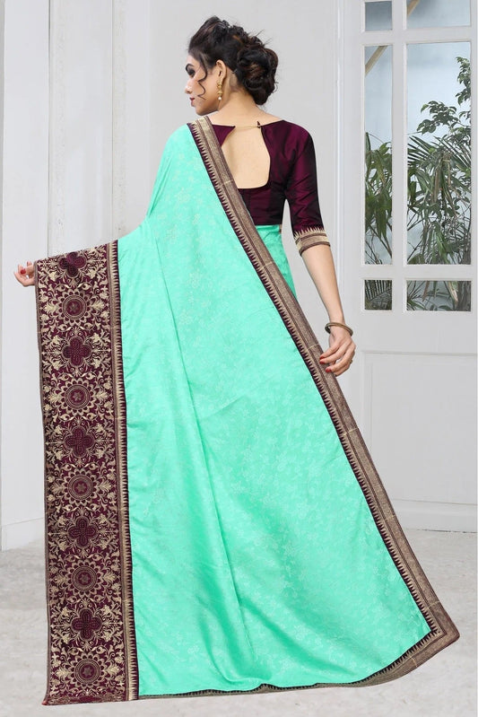 Green Silk Jacqaurd Embroidery Saree NCSD11210818