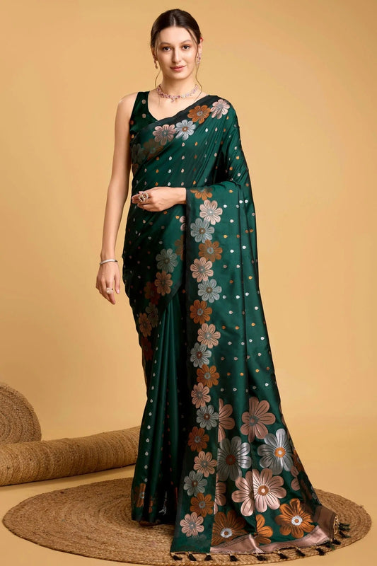 Green Silk Saree NCSD11112542