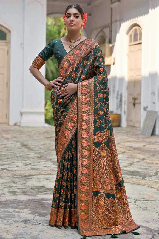 Green Silk Traditional Saree NCSD12610140
