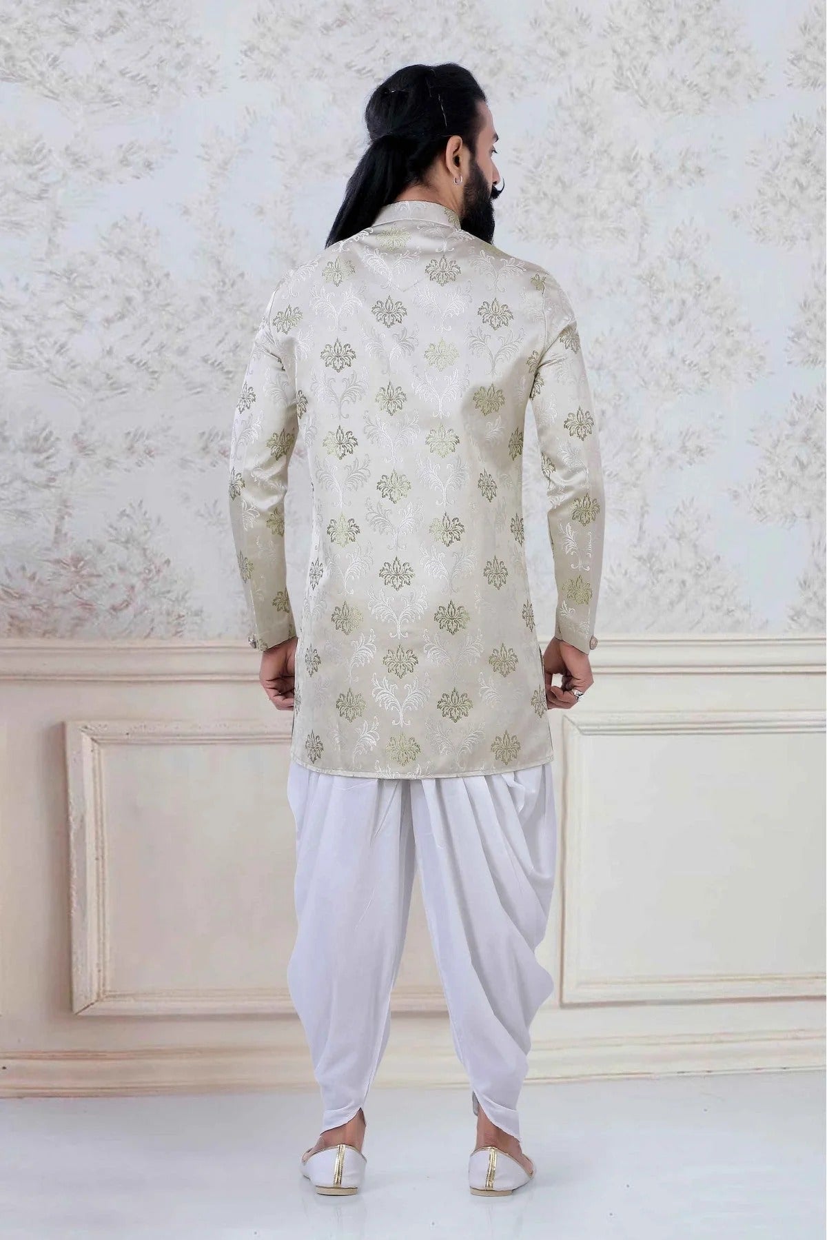 Green Silk Festival Wear Dhoti Kurta  NCKP11310140