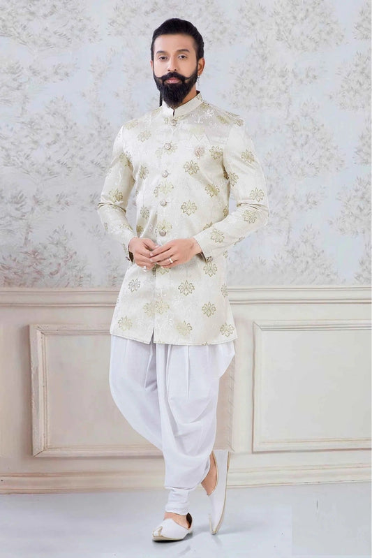 Green Silk Festival Wear Dhoti Kurta NCKP11310140