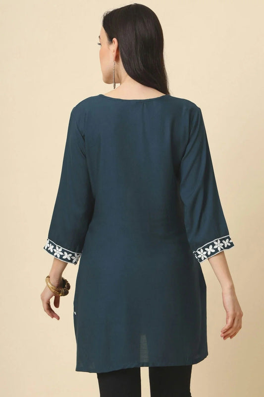Grey Rayon Readymade Top  NCTP11112277