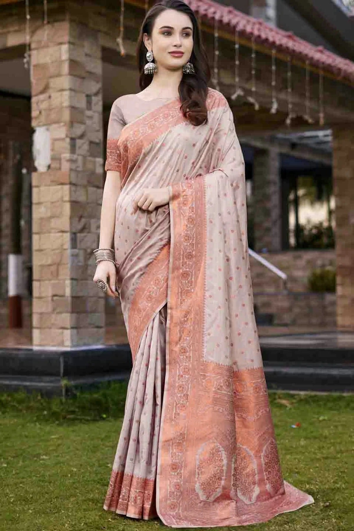 Grey Woven Silk Traditional Saree NCSD11010152
