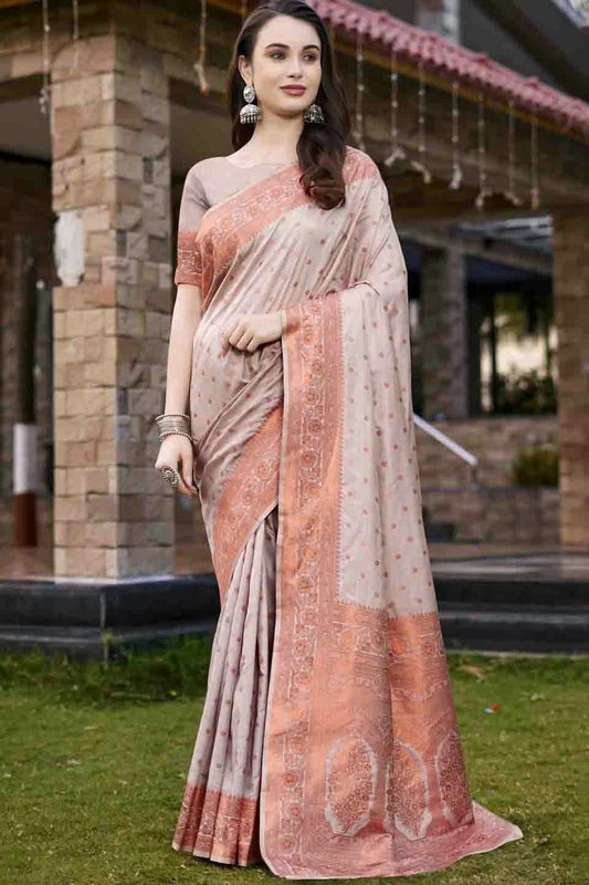 Grey Woven Silk Traditional Saree NCSD11010152