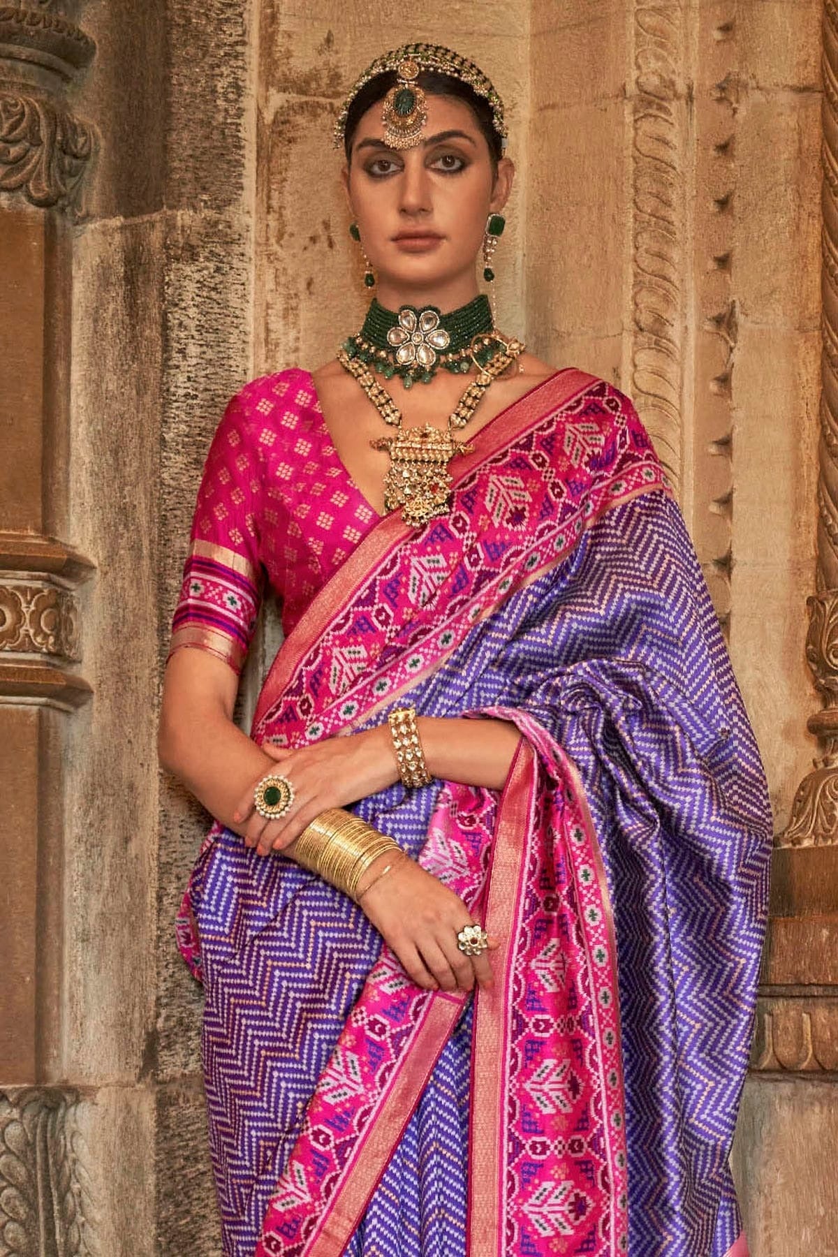 Lavender Banarasi Silk Saree NCSD11112476
