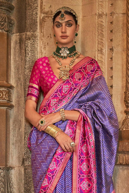 Lavender Banarasi Silk Saree NCSD11112476
