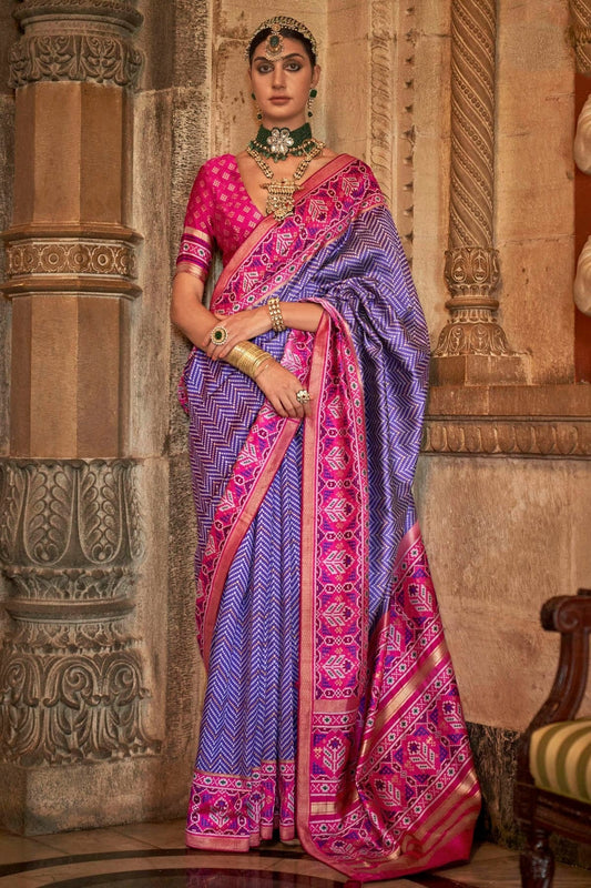 Lavender Banarasi Silk Saree NCSD11112476