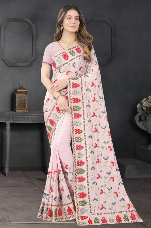 Lavender Georgette Designer Saree NCSD10910156