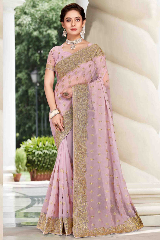 Lavender Georgette Designer Saree NCSD11210894