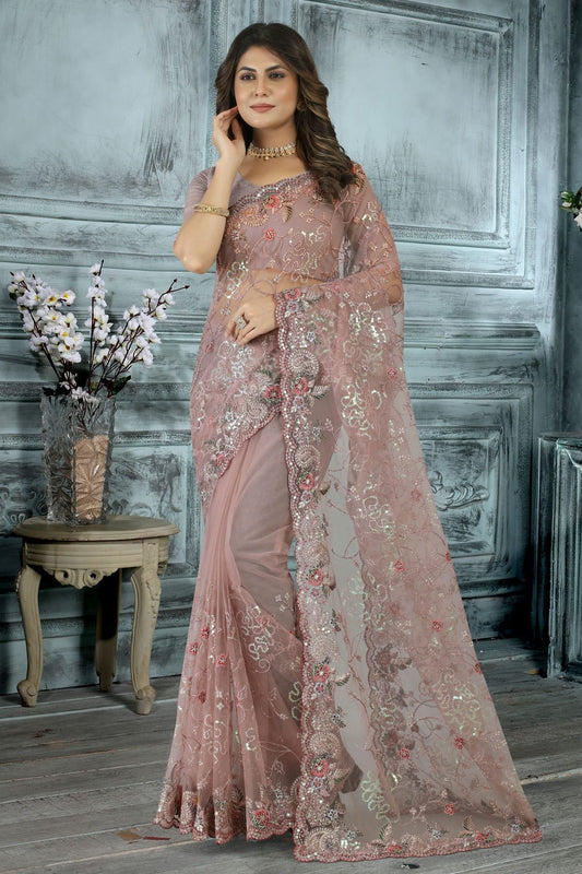 Lavender Net Designer Saree NCLC11210418-10