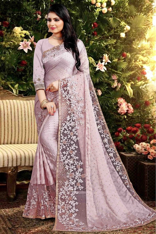 Lavender Rangoli Silk Designer Saree NCSD11210519