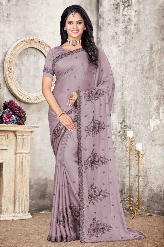 Lavender Rangoli Silk Designer Saree NCSD11210738