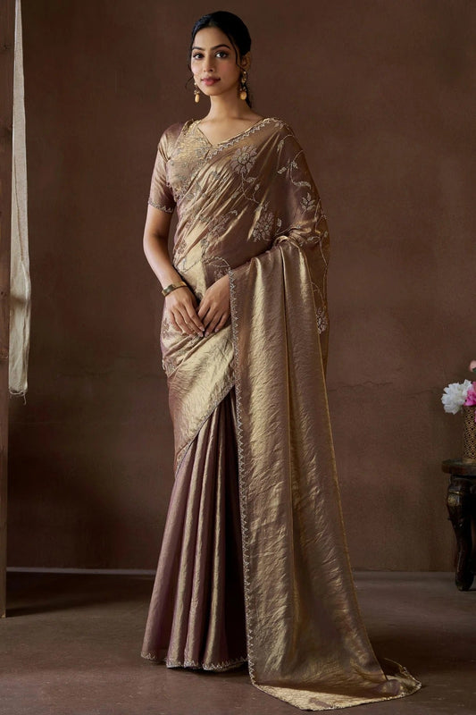 Lavender Silk Designer Saree NCSD11210185