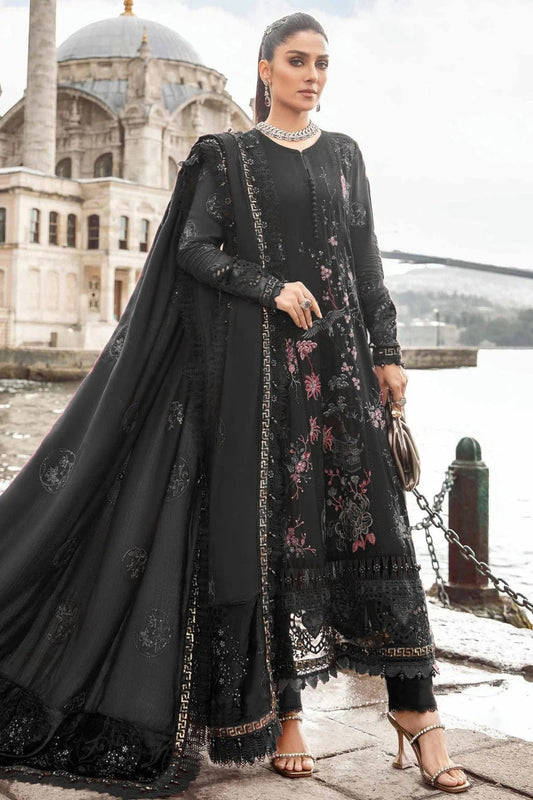 Light Black Rayon Semi Stitched Pakistani Suit NCSM12510210