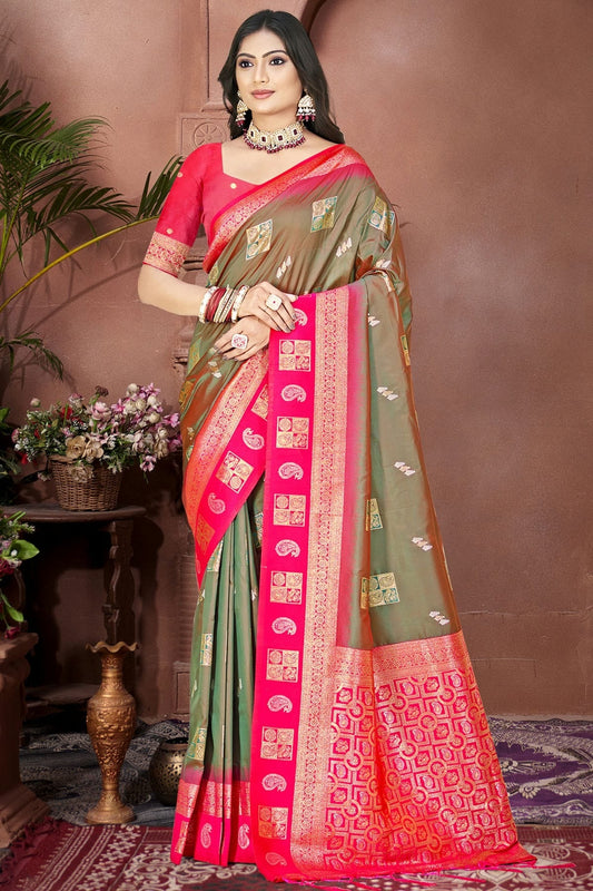Light Brown Silk Woven Traditional Saree NCSD11010255
