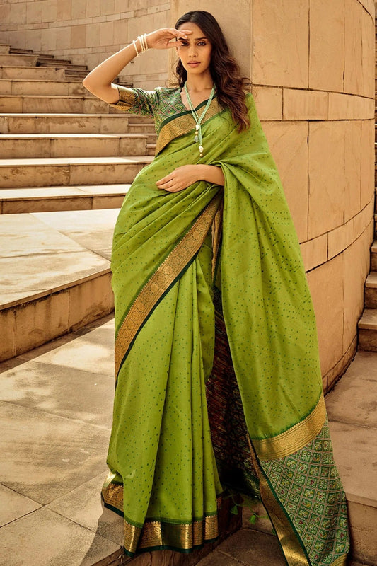 Light Green Handloom Silk Saree NCSD11112539