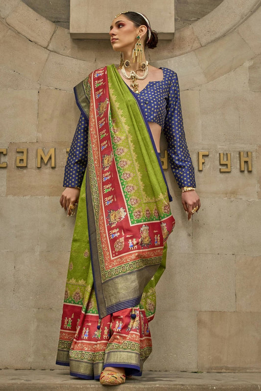 Light Green Silk Traditional Saree NCSD11111643