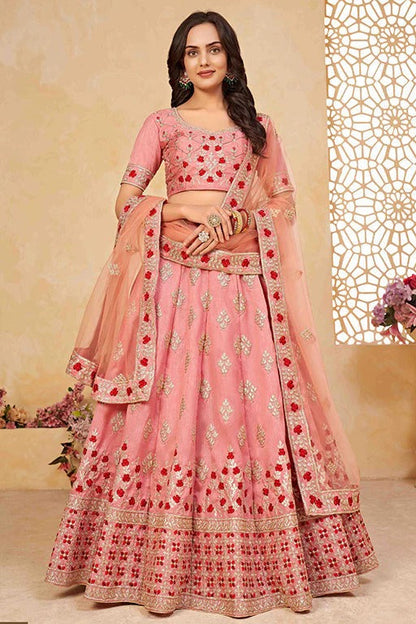 Light Pink Silk Designer Lehenga Choli NCLC12410153