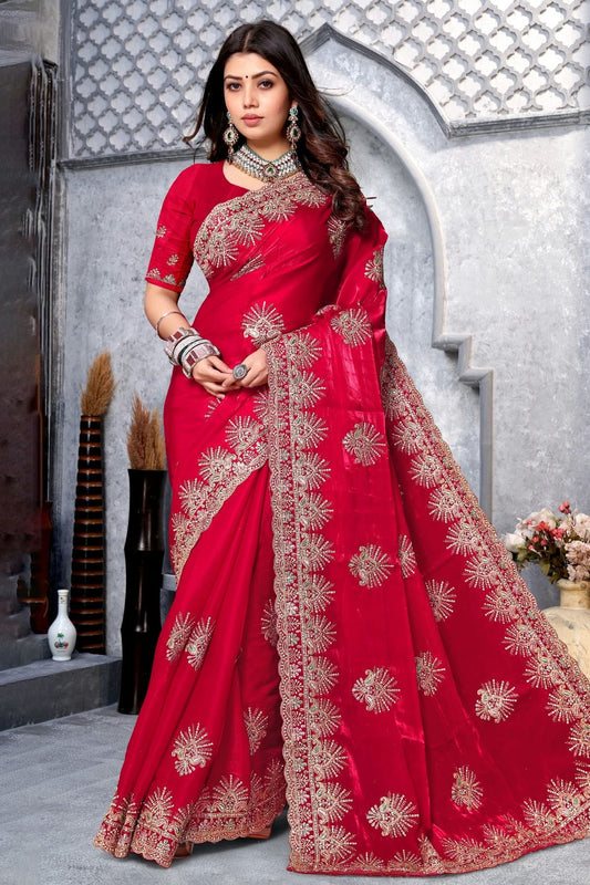 Magenta Crepe Silk Saree NCSD10910235