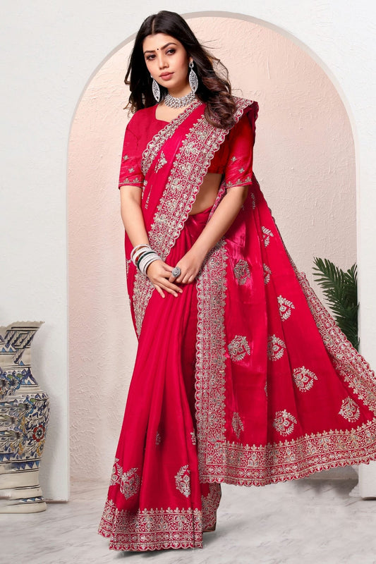 Magenta Crepe Silk Saree NCSD10910242