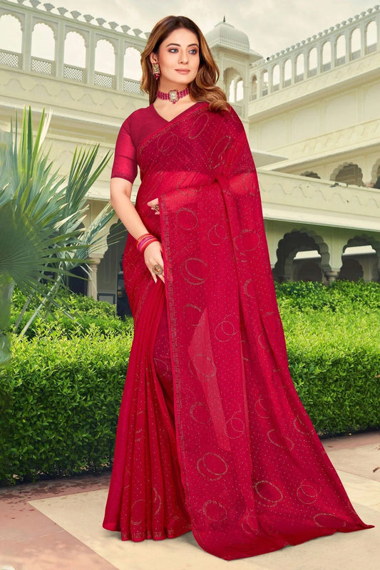 Magenta Silk Designer Saree NCLC11210370