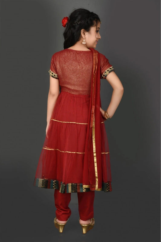 Maroon Georgette Embroidery Anarkali Suit NCGW10710797