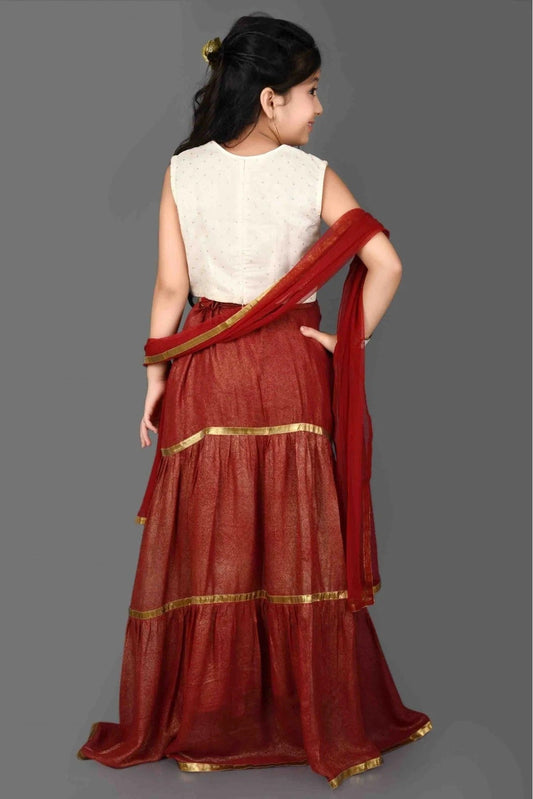 Maroon Georgette Embroidery Lehenga Choli NCGW10710792