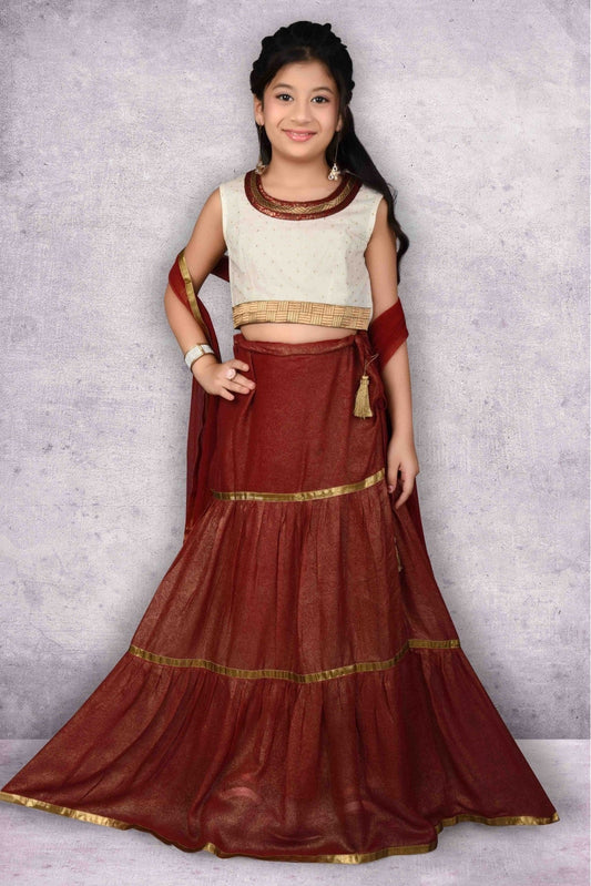 Maroon Georgette Embroidery Lehenga Choli NCGW10710792